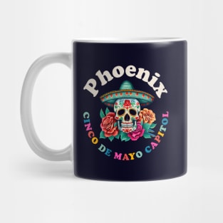 Phoenix Cinco de Mayo 2023 Sugar Skull Arizona Mug